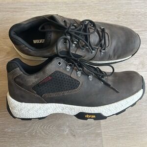 Wolverine Guide Ultraspring Waterproof Low Hiker Men's Vibram Sole Brown Size 12